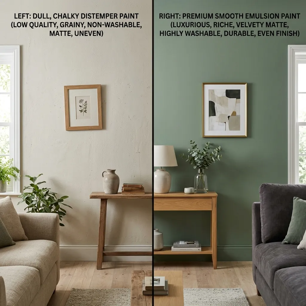 Distemper vs Emulsion Paint: What is the Difference?