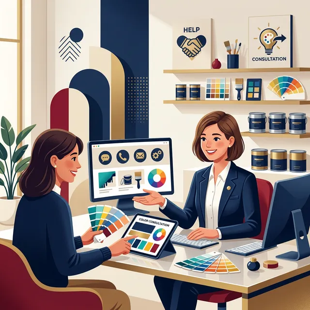 Delite Paints Support Illustration